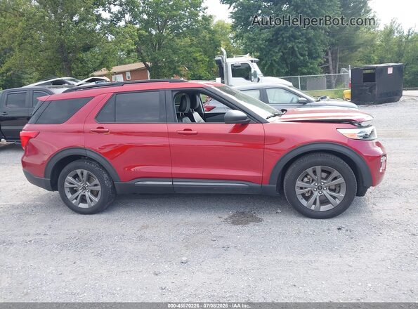 1FMSK7DH7MGC47892 2021 FORD EXPLORER Red Vista interior de 360 grados