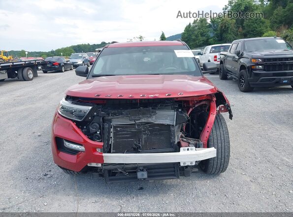 1FMSK7DH7MGC47892 2021 FORD EXPLORER Red Vista interior trasera