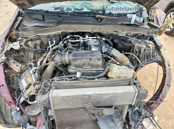 1FMSK7DH7NGA73050 2022 FORD EXPLORER Burgundy ძრავის განყოფილების ხედი