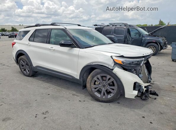 1FMSK7DH7PGA14454 2023 FORD EXPLORER Белый Передняя правая четверть