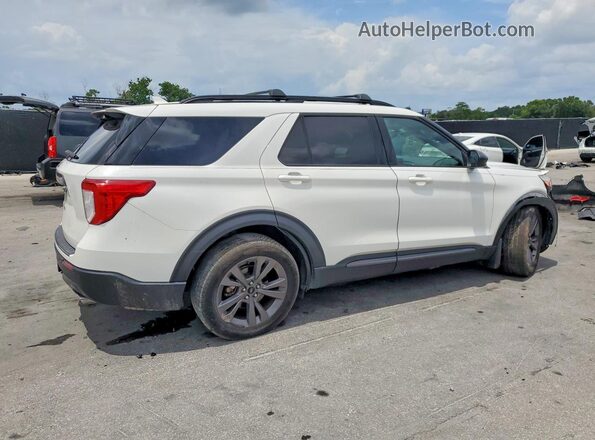 1FMSK7DH7PGA14454 2023 FORD EXPLORER Белый Задняя правая четверть