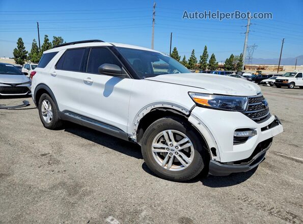 1FMSK7DH8LGC50248 2020 FORD EXPLORER Белый Передняя правая четверть