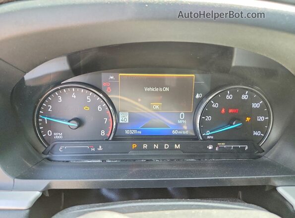 1FMSK7DH8LGC50248 2020 FORD EXPLORER Белый Вид щитка приборов