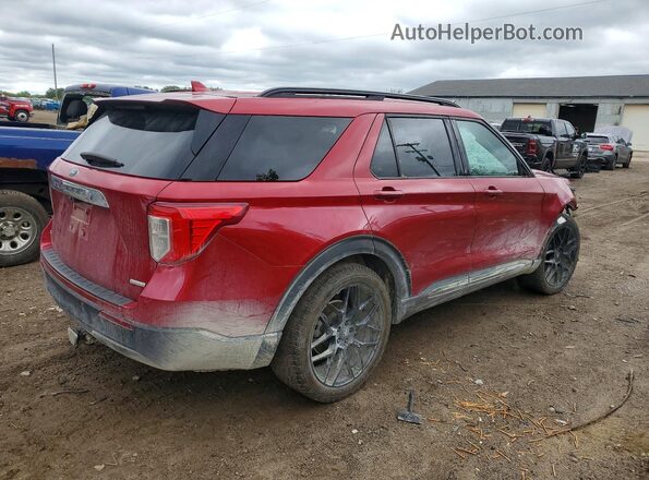 1FMSK7DH8LGC59628 2020 FORD EXPLORER Red Trasero derecho