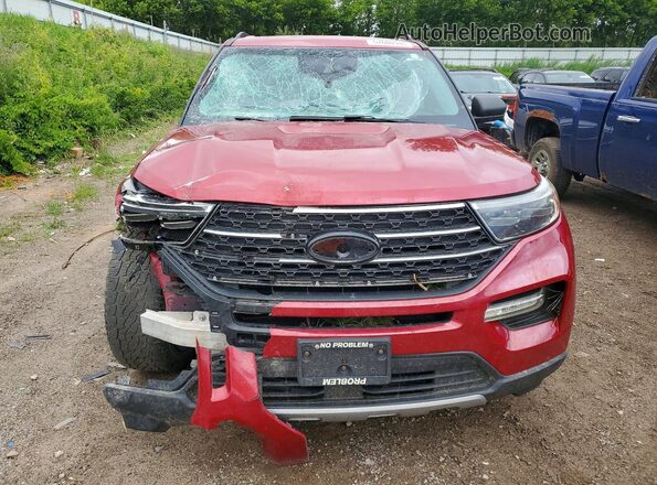1FMSK7DH8LGC59628 2020 FORD EXPLORER Red Vista frontal