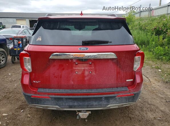 1FMSK7DH8LGC59628 2020 FORD EXPLORER Red Vista trasera
