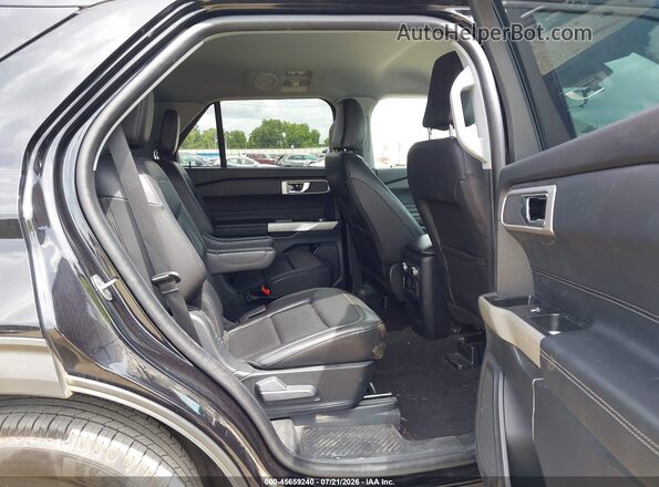 1FMSK7DH8MGB57229 2021 FORD EXPLORER Black Widok naklejki z numerem VIN