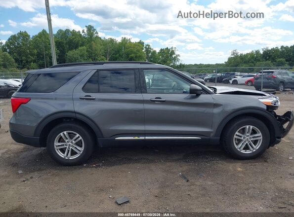 1FMSK7DH8MGB77061 2021 FORD EXPLORER Gray უკანა სალონის ხედი