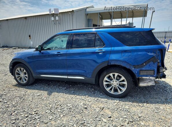 1FMSK7DH8NGA66205 2022 FORD EXPLORER Синий Задняя левая четверть