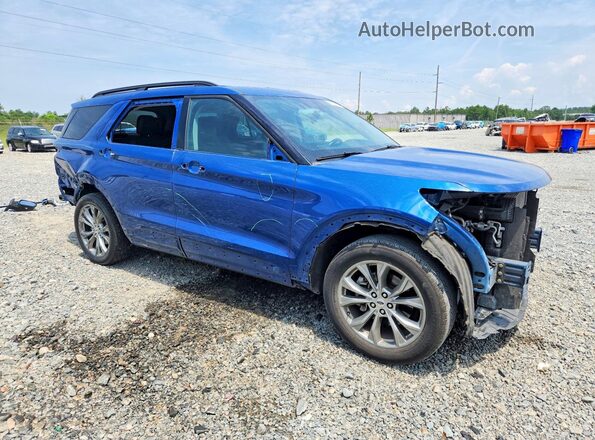 1FMSK7DH8NGA66205 2022 FORD EXPLORER Синий Передняя правая четверть