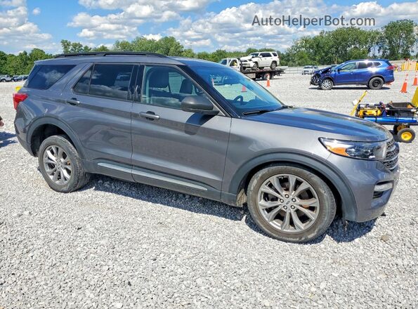 1FMSK7DH8NGC16068 2022 FORD EXPLORER Серый Передняя правая четверть