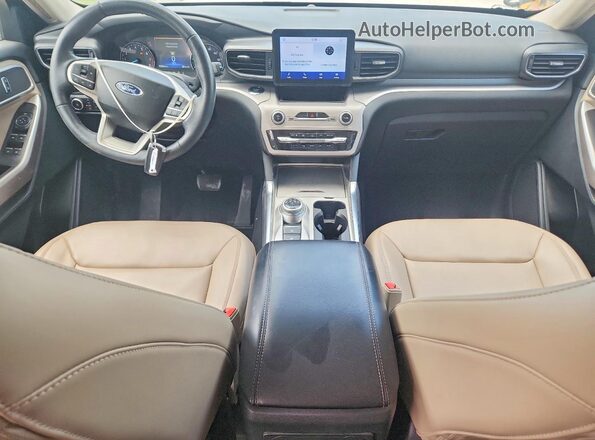 1FMSK7DH8PGA88661 2023 FORD EXPLORER White Widok deski rozdzielczej