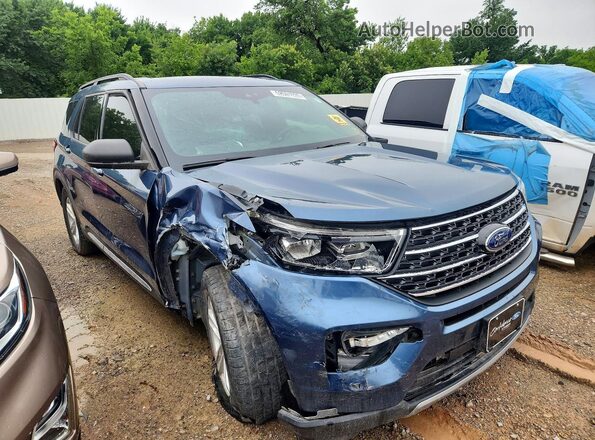 1FMSK7DH9LGB35304 2020 FORD EXPLORER Blue Передня права чверть