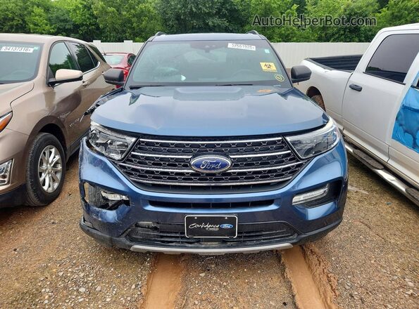 1FMSK7DH9LGB35304 2020 FORD EXPLORER Blue Вид спереду