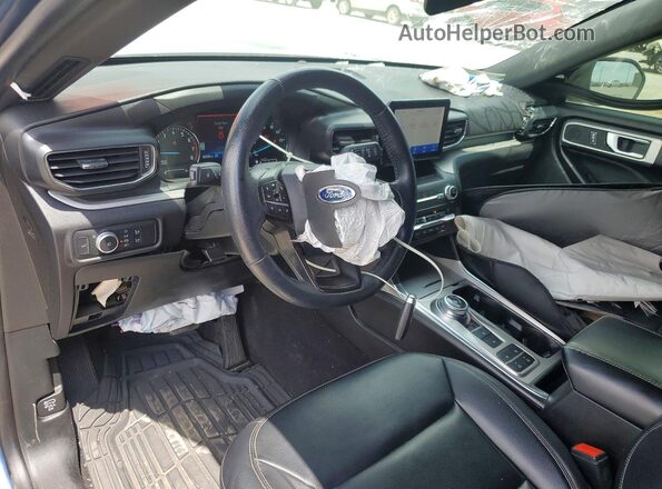 1FMSK7DH9LGB35304 2020 FORD EXPLORER Blue Вид панелі приладів