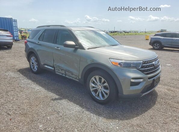 1FMSK7DH9LGB46044 2020 FORD EXPLORER Green Передня права чверть