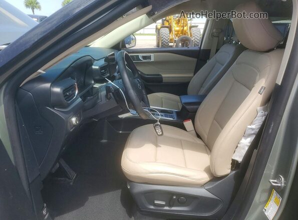 1FMSK7DH9LGB46044 2020 FORD EXPLORER Green Вид салону спереду