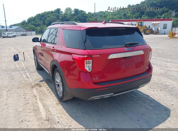 1FMSK7DH9LGC27867 2020 FORD EXPLORER Red Задня ліва чверть