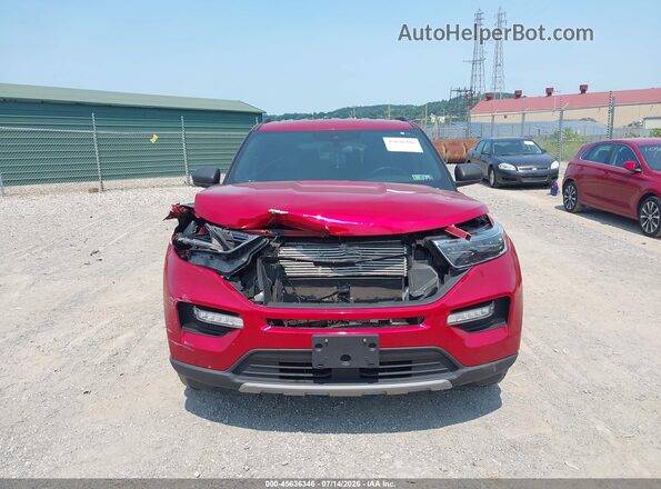 1FMSK7DH9LGC27867 2020 FORD EXPLORER Red Вид щитка приладів
