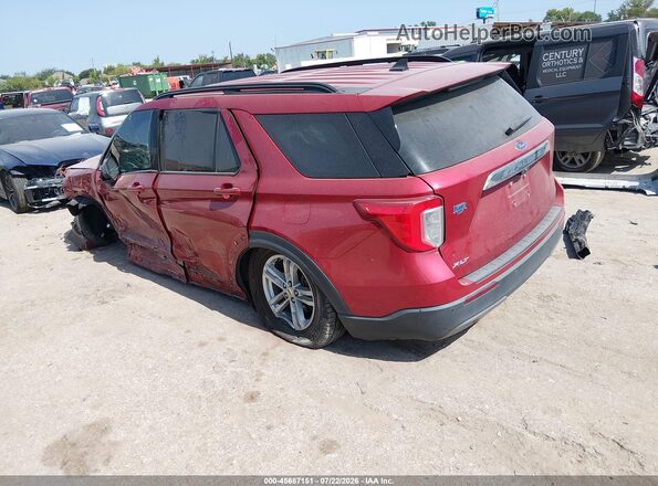 1FMSK7DH9MGC06325 2021 FORD EXPLORER Red Հետևի ձախ
