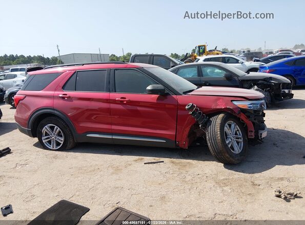1FMSK7DH9MGC06325 2021 FORD EXPLORER Red Սալոնի 360 աստիճան տեսք