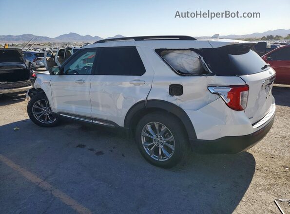 1FMSK7DH9NGC00591 2022 FORD EXPLORER Белый Задняя левая четверть