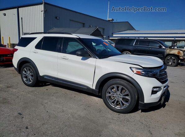 1FMSK7DH9NGC00591 2022 FORD EXPLORER Белый Передняя правая четверть