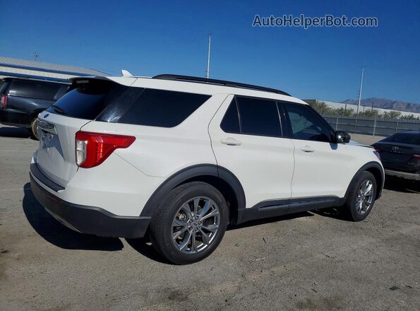 1FMSK7DH9NGC00591 2022 FORD EXPLORER Белый Задняя правая четверть