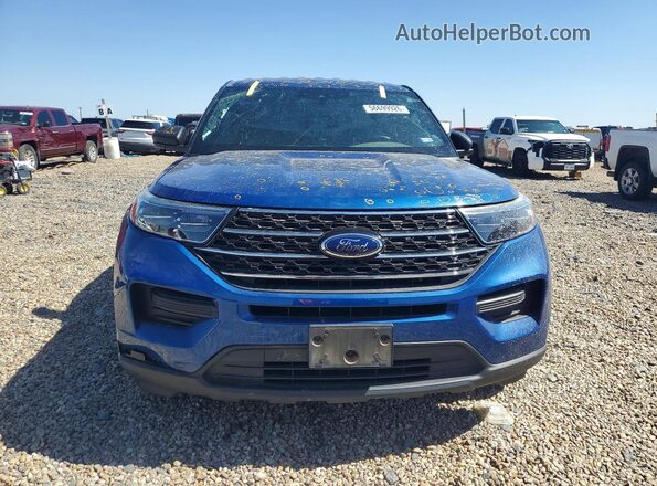 1FMSK7DHXLGC80044 2020 FORD EXPLORER Blue წინა ხედი
