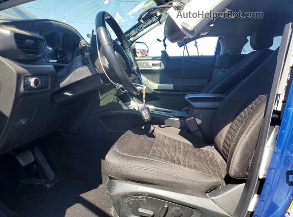 1FMSK7DHXLGC80044 2020 FORD EXPLORER Blue წინა სალონის ხედი