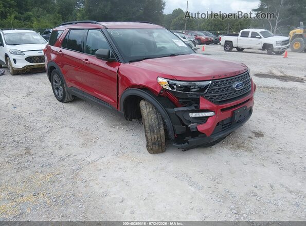1FMSK7DHXMGA02195 2021 FORD EXPLORER Red Front view