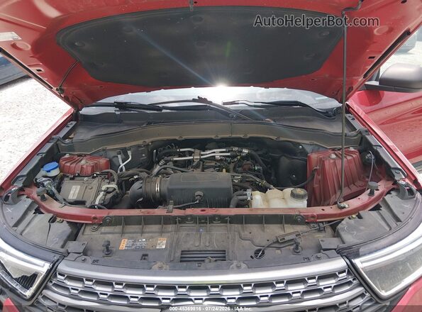 1FMSK7DHXMGA02195 2021 FORD EXPLORER Red Rear view