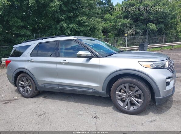 1FMSK7DHXMGA67340 2021 FORD EXPLORER Silver Widok wnętrza z tyłu