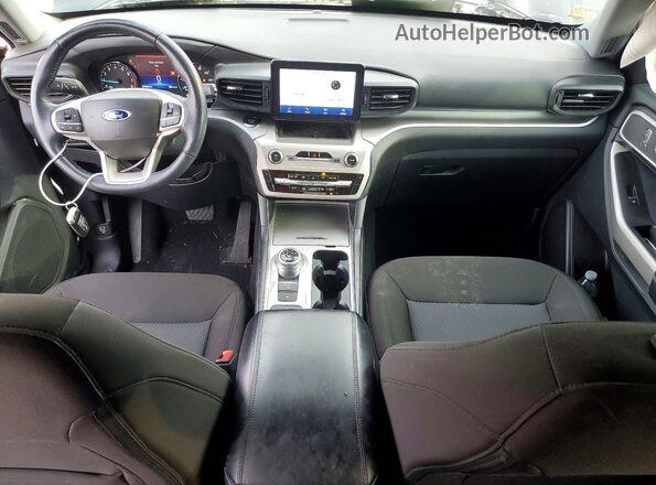 1FMSK7DHXNGA18849 2022 FORD EXPLORER Black Widok deski rozdzielczej