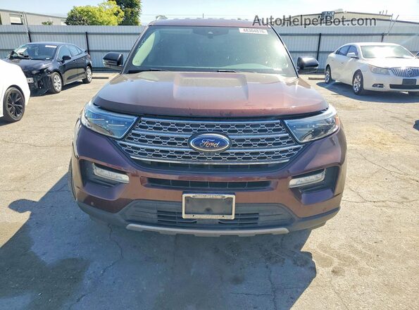 1FMSK7FH0LGA63566 2020 FORD EXPLORER Бордовый Вид спереди
