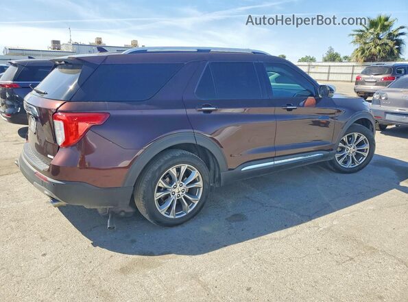 1FMSK7FH0LGA63566 2020 FORD EXPLORER Бордовый Задняя правая четверть