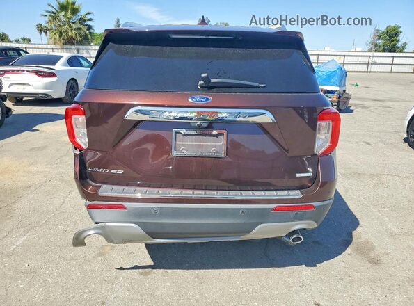 1FMSK7FH0LGA63566 2020 FORD EXPLORER Бордовый Вид сзади