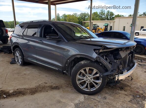 1FMSK7FH0MGA87982 2021 FORD EXPLORER Gray Przód prawy