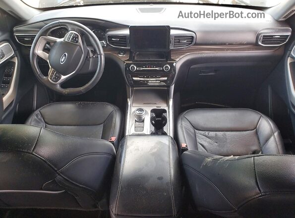 1FMSK7FH0MGA87982 2021 FORD EXPLORER Gray Widok deski rozdzielczej
