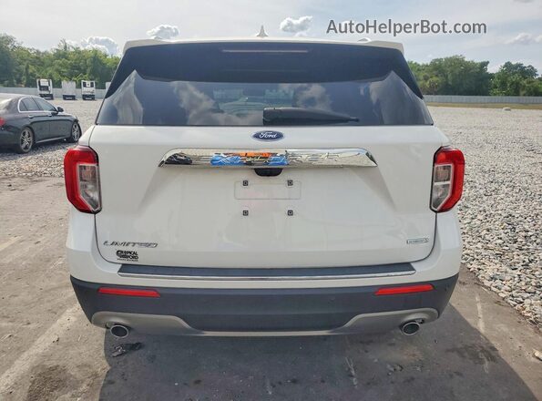 1FMSK7FH1LGB09552 2020 FORD EXPLORER White Widok z tyłu