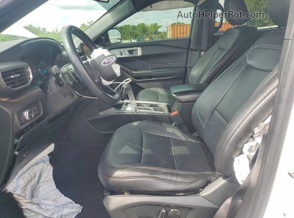 1FMSK7FH1LGB09552 2020 FORD EXPLORER White Widok wnętrza z przodu