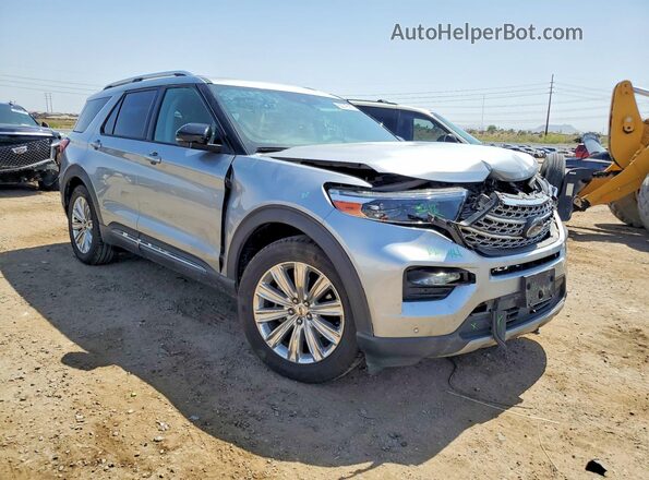 1FMSK7FH1LGC81869 2020 FORD EXPLORER Серебряный Передняя правая четверть