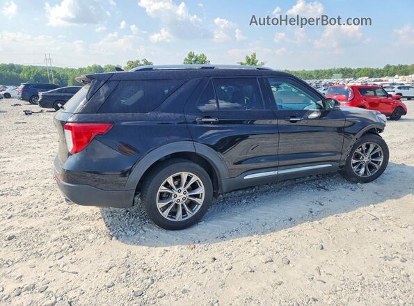 1FMSK7FH2MGA88096 2021 FORD EXPLORER Черный Задняя правая четверть