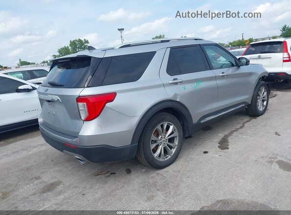 1FMSK7FH2MGB50547 2021 FORD EXPLORER Silver Rear right
