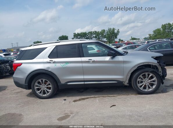 1FMSK7FH2MGB50547 2021 FORD EXPLORER Silver Rear interior view
