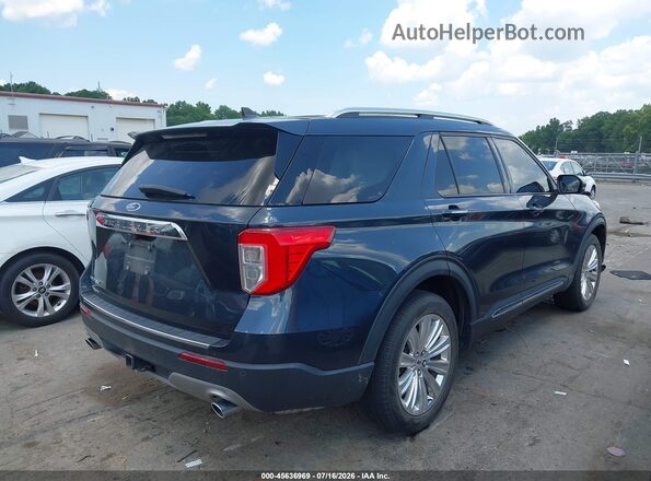 1FMSK7FH2NGC28939 2022 FORD EXPLORER Blue Задня права чверть
