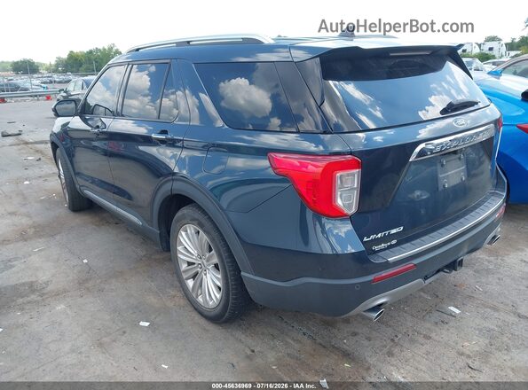 1FMSK7FH2NGC28939 2022 FORD EXPLORER Blue Задня ліва чверть