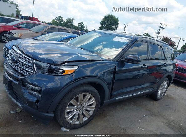 1FMSK7FH2NGC28939 2022 FORD EXPLORER Blue Панорамний вид салону 360°
