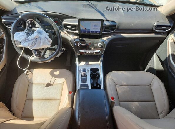 1FMSK7FH2PGB63366 2023 FORD EXPLORER White Dashboard view