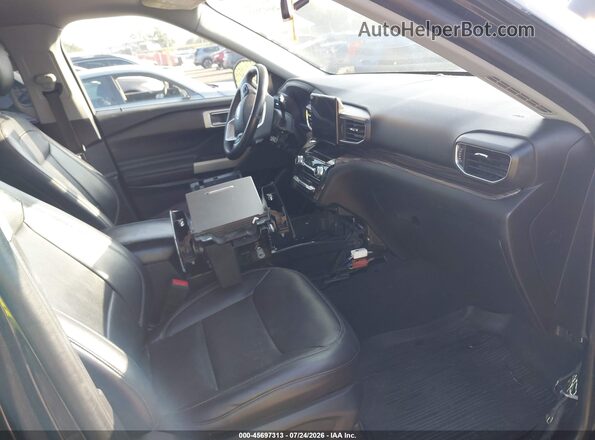 1FMSK7FH4MGB28839 2021 FORD EXPLORER Black Front interior view